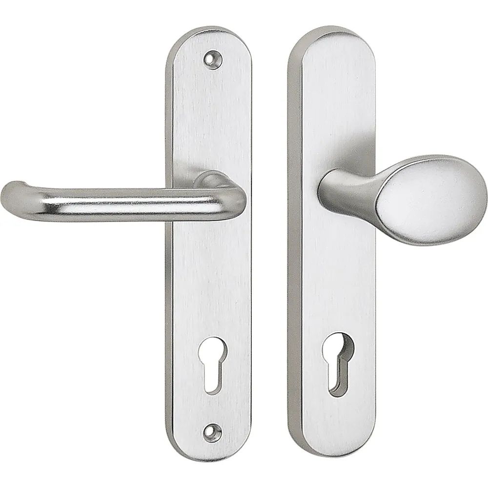 Marchesi SH-Wechselgarnitur GARDA-Knopf gekr., ohne Kzs., silber, RC2, 50 x 247 x 15