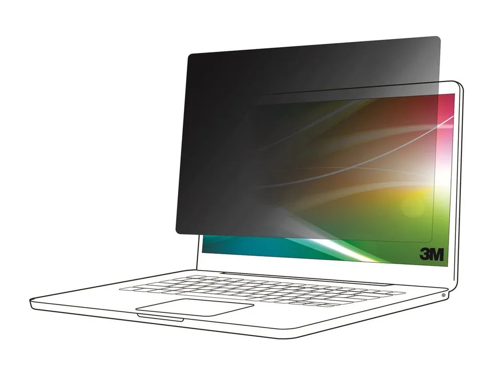 3M Bright Screen Privacy Filter - Blickschutzfilter für Notebook - entfernbar - Flip - 34.3 cm (13.5")