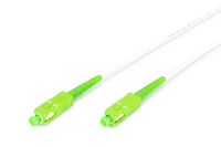 DIGITUS Glasfaser Patchkabel, stahlarmiert, simplex, singlemode, SC/APC SC/APC, 20 m
