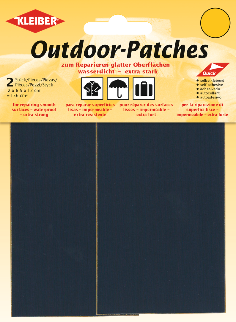 Kleiber Outdoor-Patches, Fb. Dunkelblau