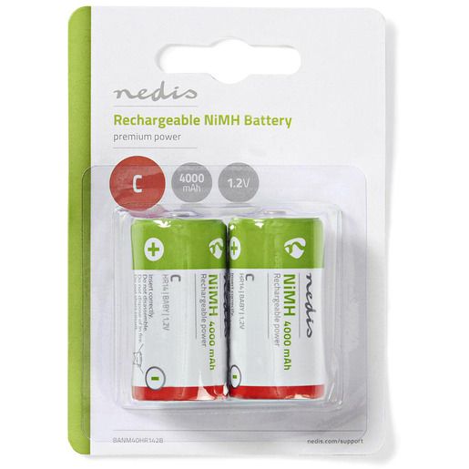 Nedis NI-MH-AKKU 1,2V 4000MAH C / NEDIS BANM40HR142B/2 BANM40HR142B