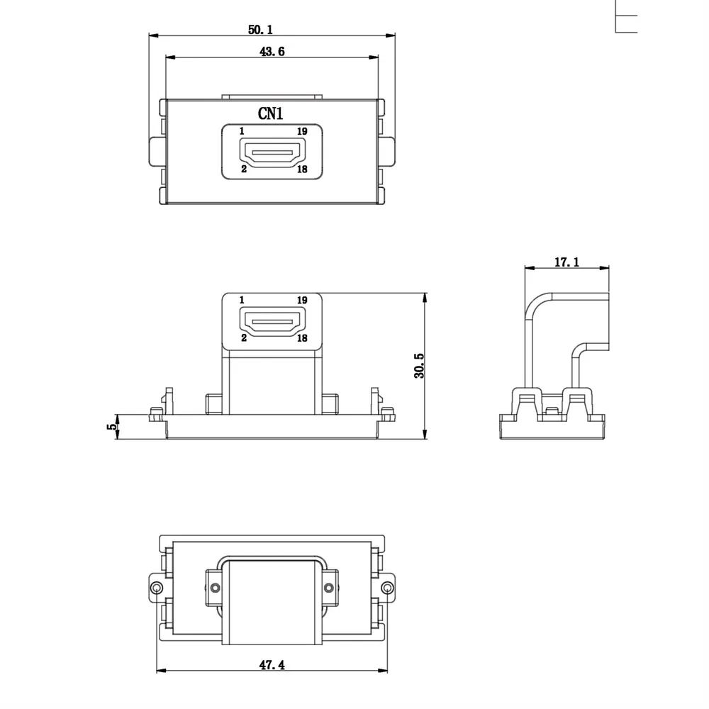 VALUE A/V-Anschluss-System, HDMI-Modul (1x HDMI Buchse)