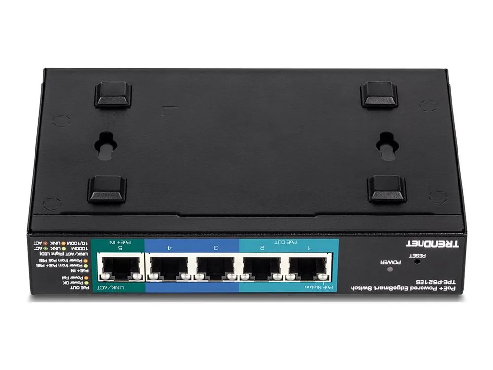TRENDnet TPE P521ES - Switch - Smart - 1 x 10/100/1000 (PoE+ input)