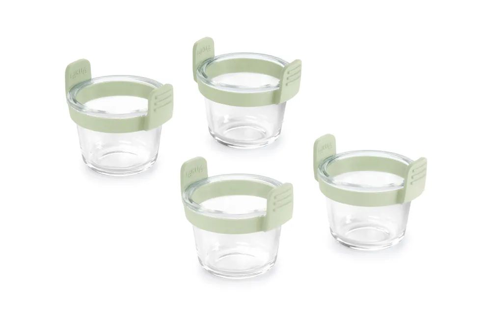 Lékué Mini-Gläser für Heißluftfritteuse - Transparent