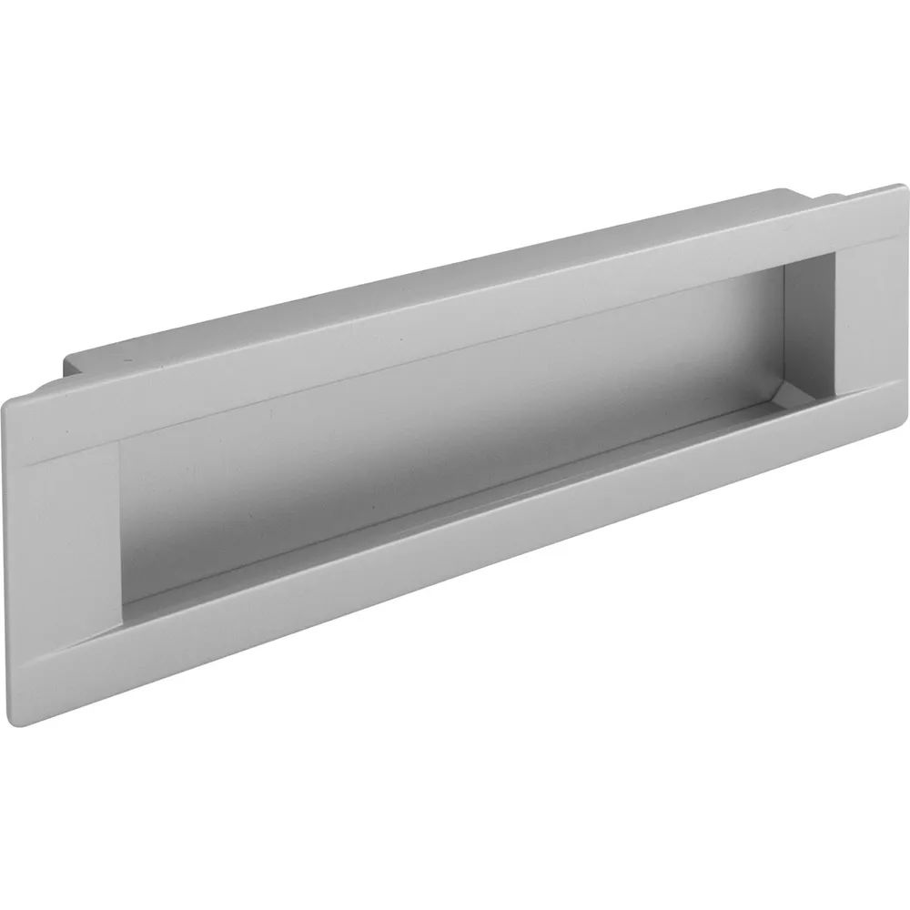 Estamp Muschelgriff Cian LA 160 mm, Breite 180 mm, ZN alufarbig lackiert