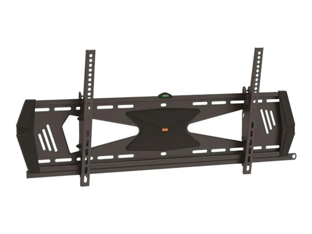 StarTech.com Flache Flachbildfernseher Wandhalterung - Kippbar - für 37 bis 75 TV - Diebstahlsicherung - VESA Halterung - Befestigungskit (Wandplatte, Adapter mit 2 Halterungen, Montageleiste, 2 dekorative Hüllen)