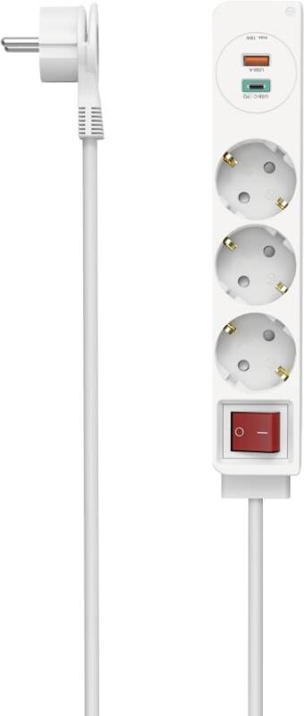 Hama 223185 SDL 3F 1,4M/USB-C/A 18W PD/F.ST