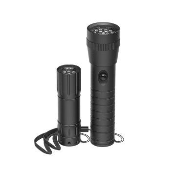 Hama LED-Taschenlampe "FL-DUO", mit Batterien, Aluminium, 2er-Set