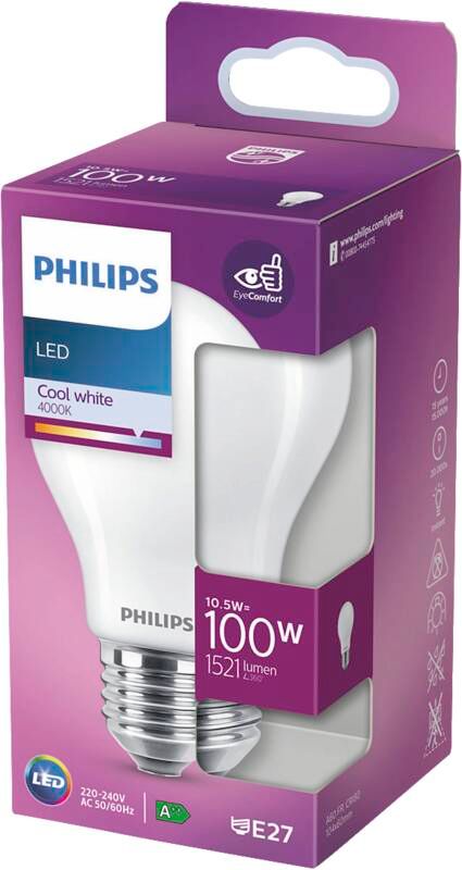 Philips LED classic 100W A60 CW FR ND 1SRT4
