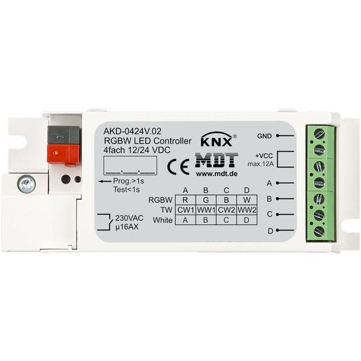 MDT LED CONTROLLER 4-KANAL 3/6A / AKD-0424V.02