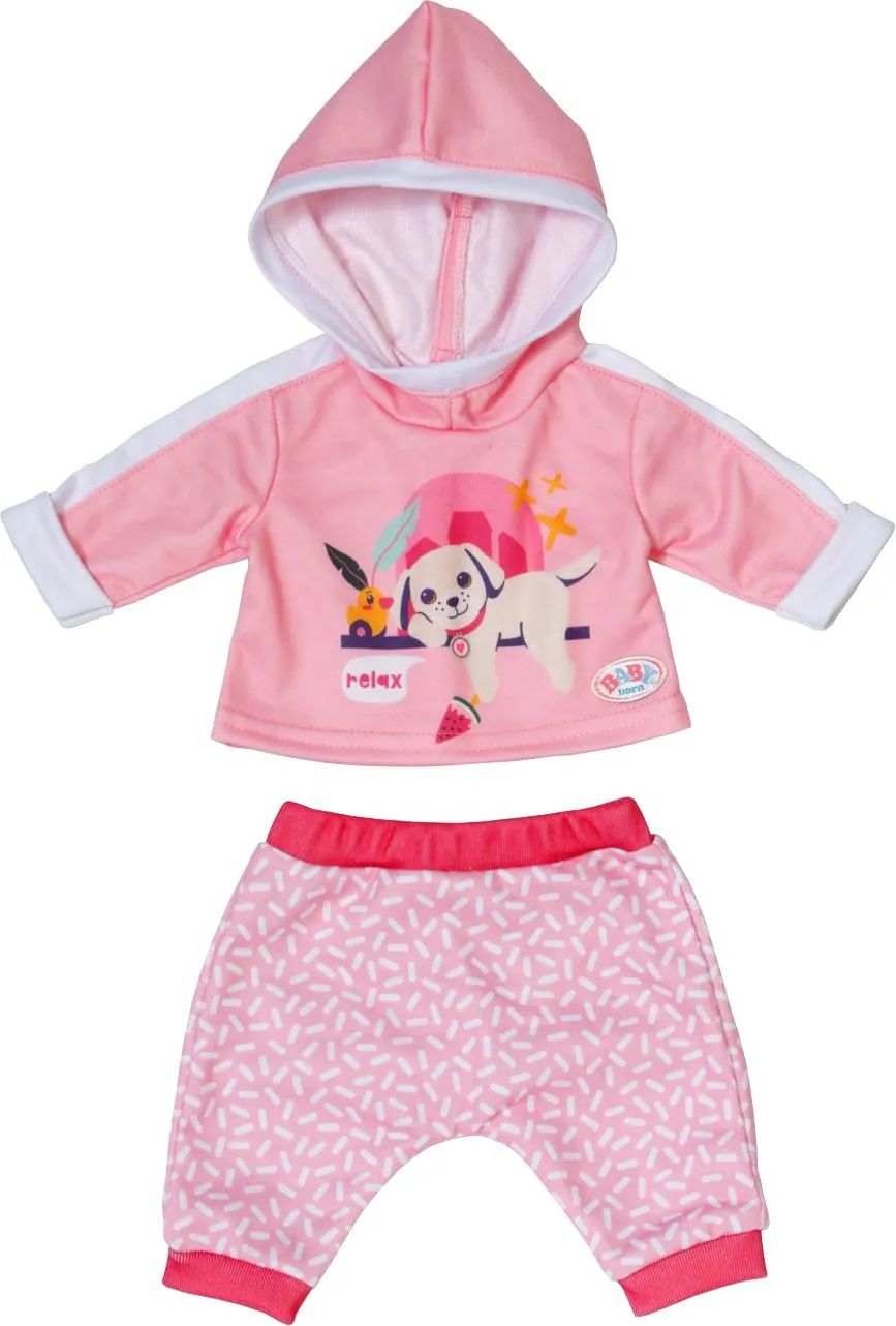 Zapf BABY born Jogginganzug Hund 43cm