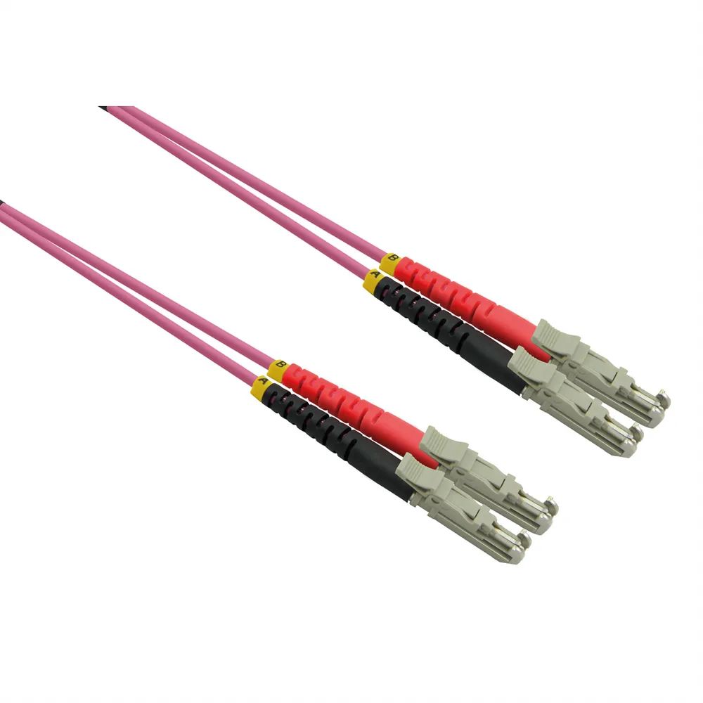 ROLINE LWL-Kabel duplex 50/125µm OM4, LSH/LSH, LSOH, violett, 3 m