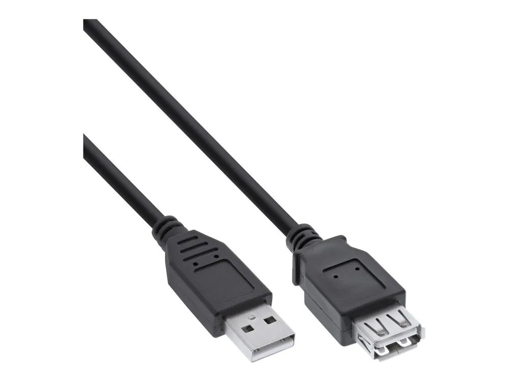 InLine USB 2.0 Verlängerung - Stecker / Buchse - Typ A - schwarz - 0,5m