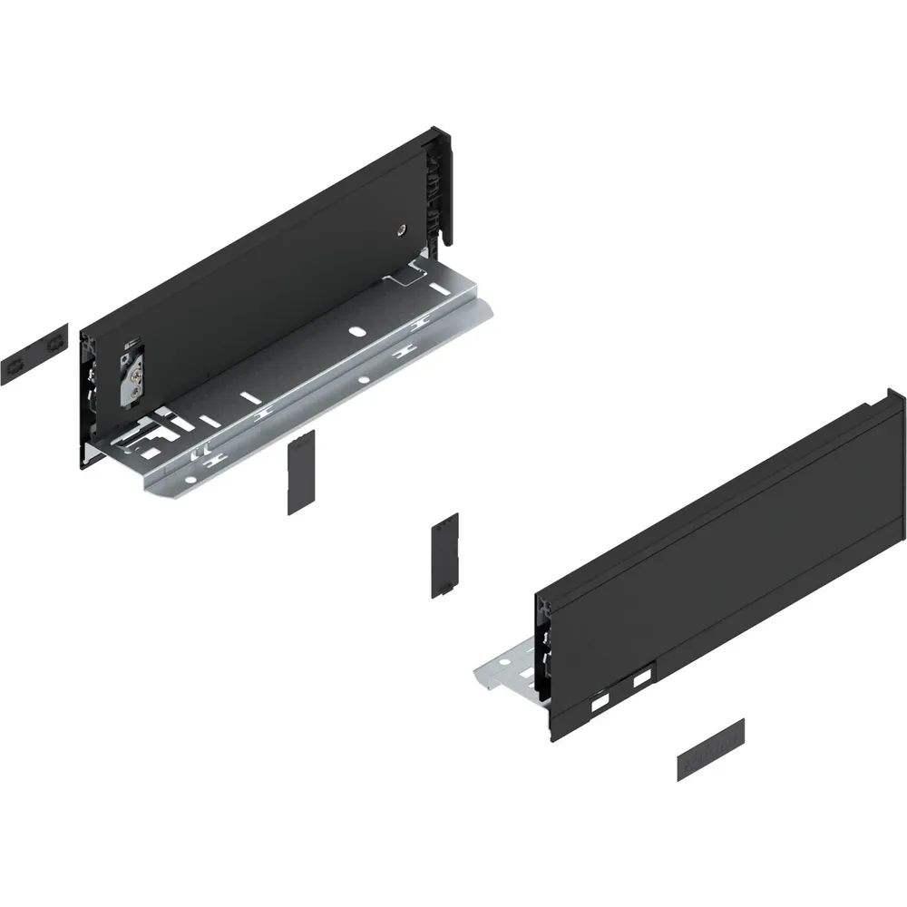 BLUM LEGRABOX pure Zarge Höhe M, NL 270, Carbonschwarz-matt