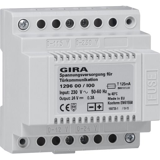 Gira SPANNUNGSVERS.TELEKOMUN.24V/DC / GIRA 1296 00 129600
