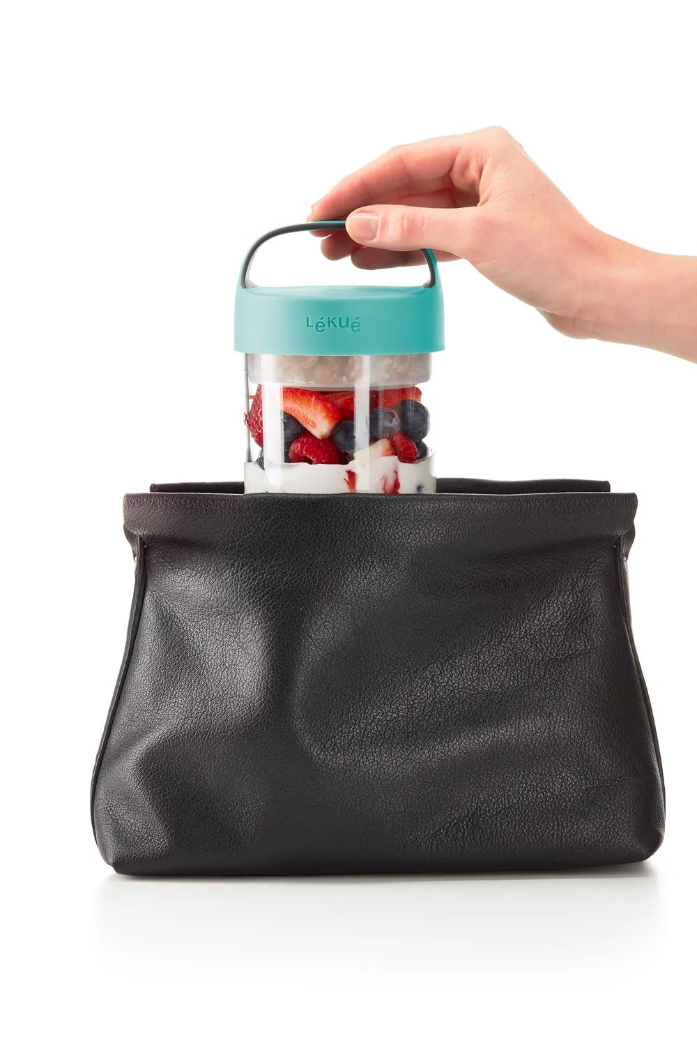 Lékué Becher To Go 600 ml - Turquoise