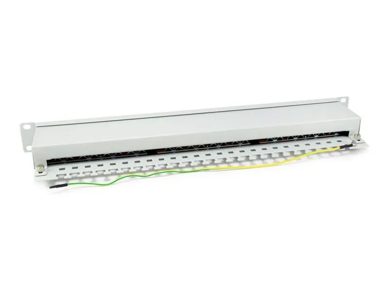 Equip Pro - Patch Panel - Rack montierbar - CAT 6 - STP - RJ-45 X 24 - Hellgrau - 1U - 48.3 cm (19")
