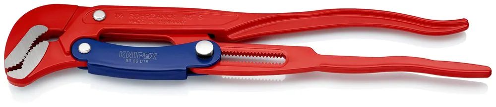 KNIPEX Rohrzange S-Maul mit Schnelleinstellung rot pulverbeschichtet 420 mm
