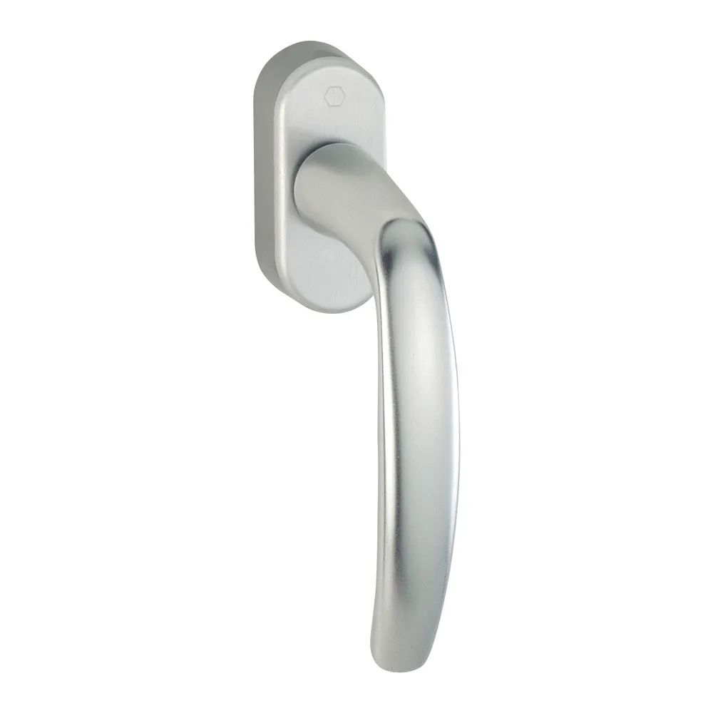 HOPPE Fenstergriff ATLANTA - Secustik, VK 7 x 32 - 42 mm, Alu silber