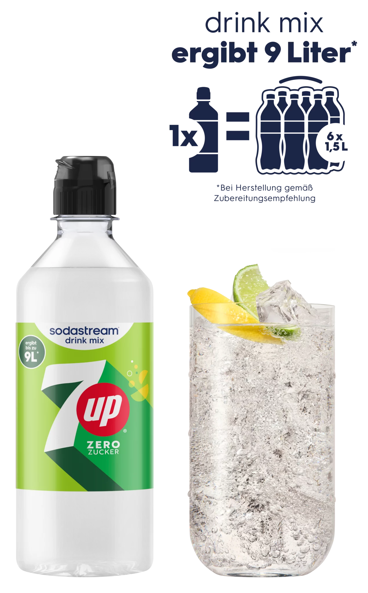 SodaStream drink mix 7 UP Zuckerfrei 440ml