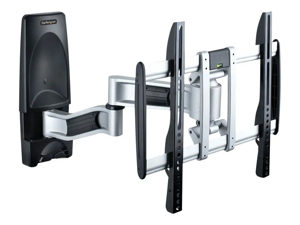 StarTech.com Articulating TV Wall Mount, VESA Wall Mount Supports 65 inch/99lb/Flat/Curved TVs, Retractable Low Profile Wall Mount TV Bracket, Adjustable Corner TV Wall Mount, Swivel/Rotation/Tilt (TV-WALL-MOUNT-65FS)