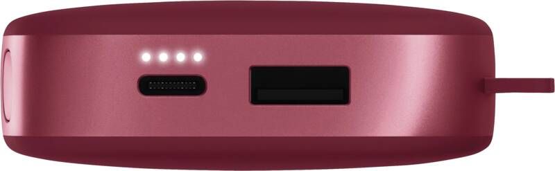 Fresh 'n Rebel Powerbank 12000mAh USB-C, Ultra Fast Charge & 20W PD,Berry Red