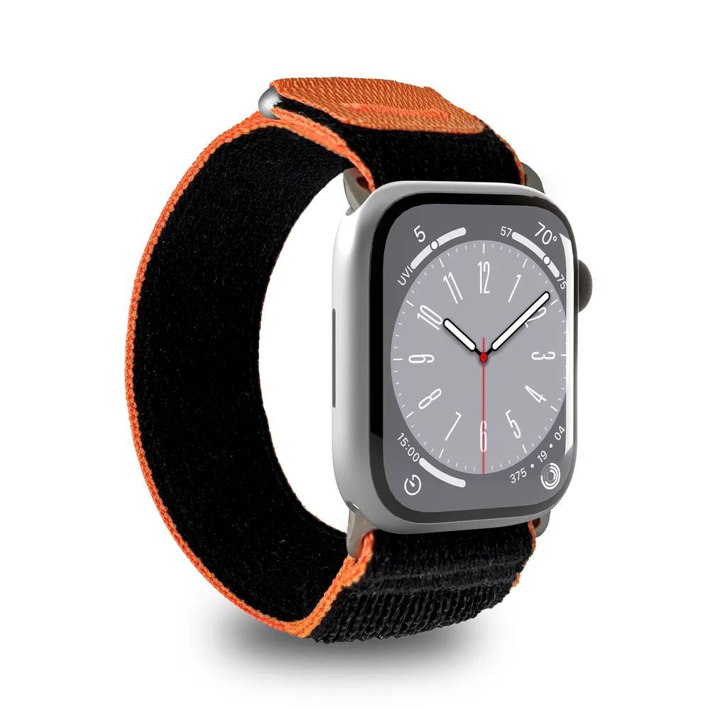 PURO TRIAL LOOP Band für Apple Watch 42/44/45/49mm, schwarz