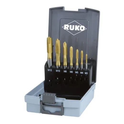 RUKO Maschinengewindebohrer-Satz Form C HSS TiN