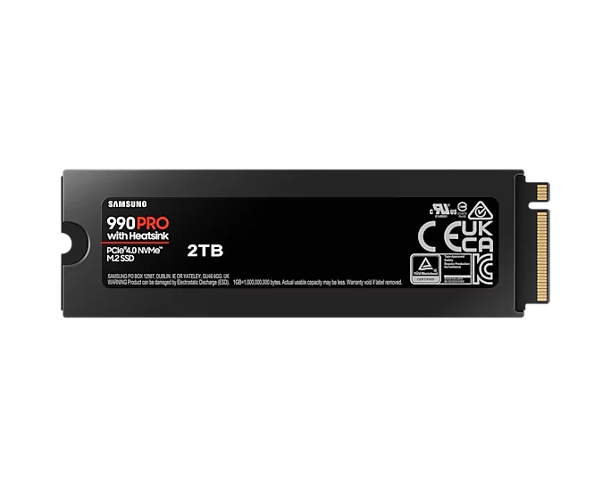 Samsung 990 PRO MZ-V9P2T0CW - SSD - verschlüsselt - 2 TB - intern - M.2 2280 - PCIe 4.0 x4 (NVMe)