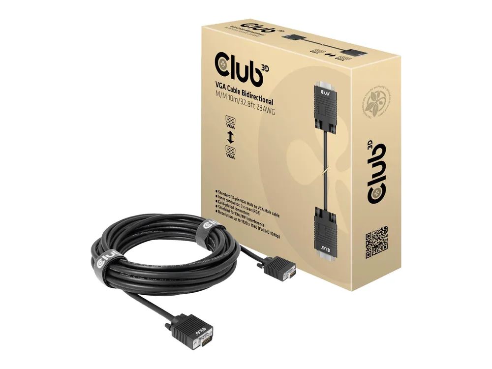 Club 3D VGA-Kabel - HD-15 (VGA) (M) zu HD-15 (VGA)