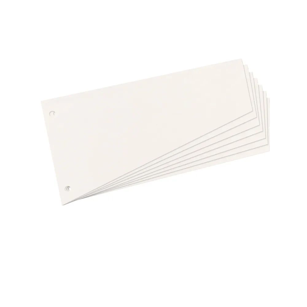 herlitz Trennstreifen, Trapez, weiss 100er Packung