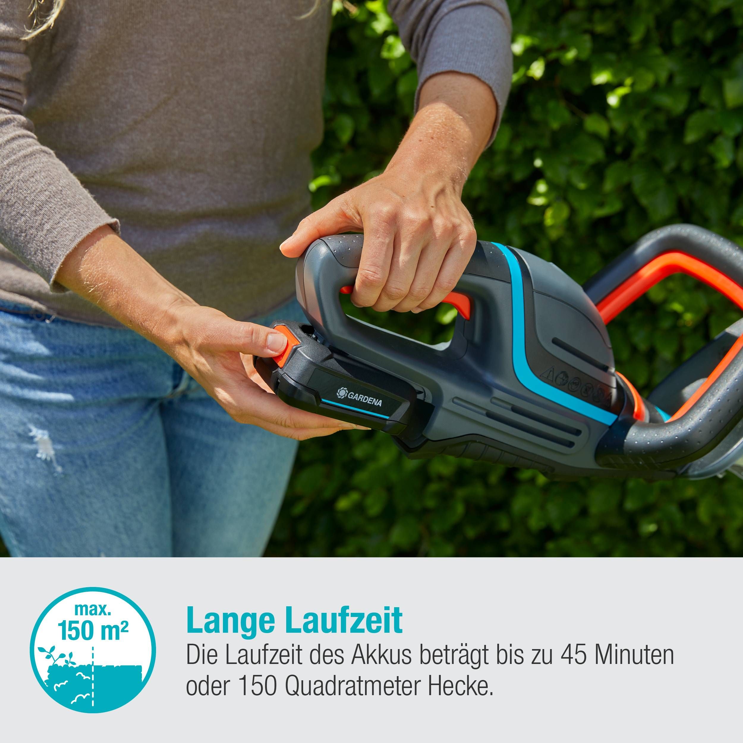 Gardena Akku-Heckenschere ComfortCut 50/18V-P4A Ready-To-Use Set