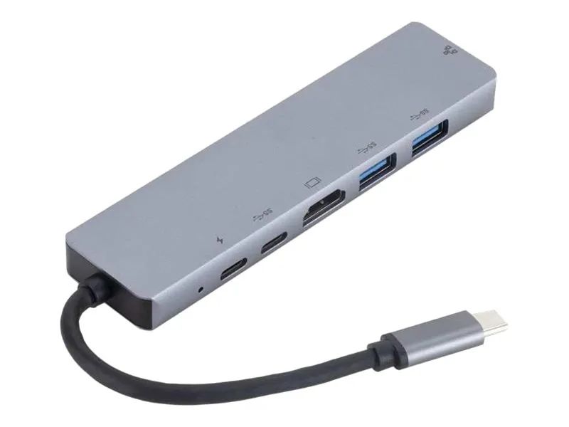 eSTUFF 6-in-1 Mobile Hub - Dockingstation - USB-C