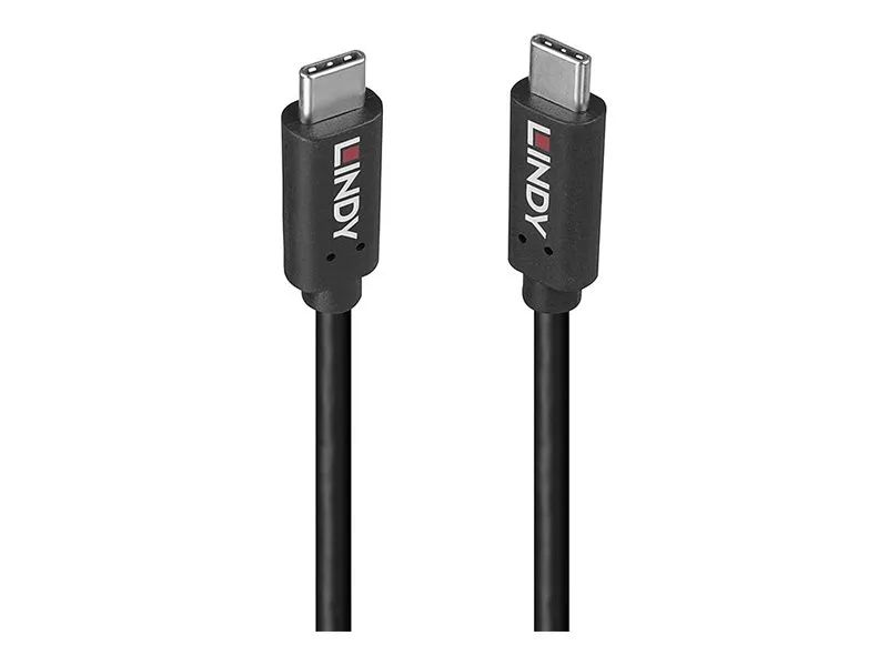 Lindy USB-Kabel - USB-C (M) zu USB-C (M) - USB 3.2 - 20 V - 5 A - 1.5 m - 4K60Hz (4096 x 2160)