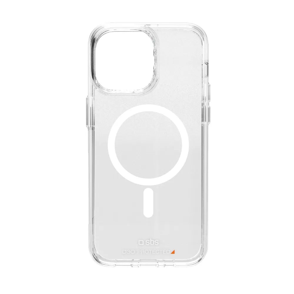 SBS EXTREME MAG D3O MagSafe kompatibles Cover für iPhone 15 PRO MAX, transparent