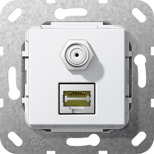 Gira MJ RJ45 CAT6A 10GB SAT-F EINS. / GIRA 569703