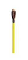 PYTHON Anschlusskabel HDMI 2.0 Kabel 4K2K / UHD 60Hz - 24K vergoldete Kontakte - OFC - Nylongeflecht gelb - 0,5m - PYTHON Series