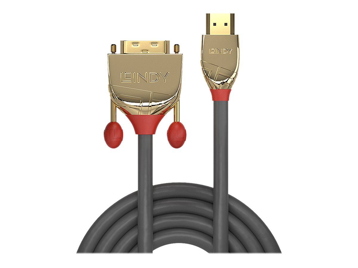 Lindy Gold Line - Adapterkabel - HDMI männlich zu DVI-D männlich