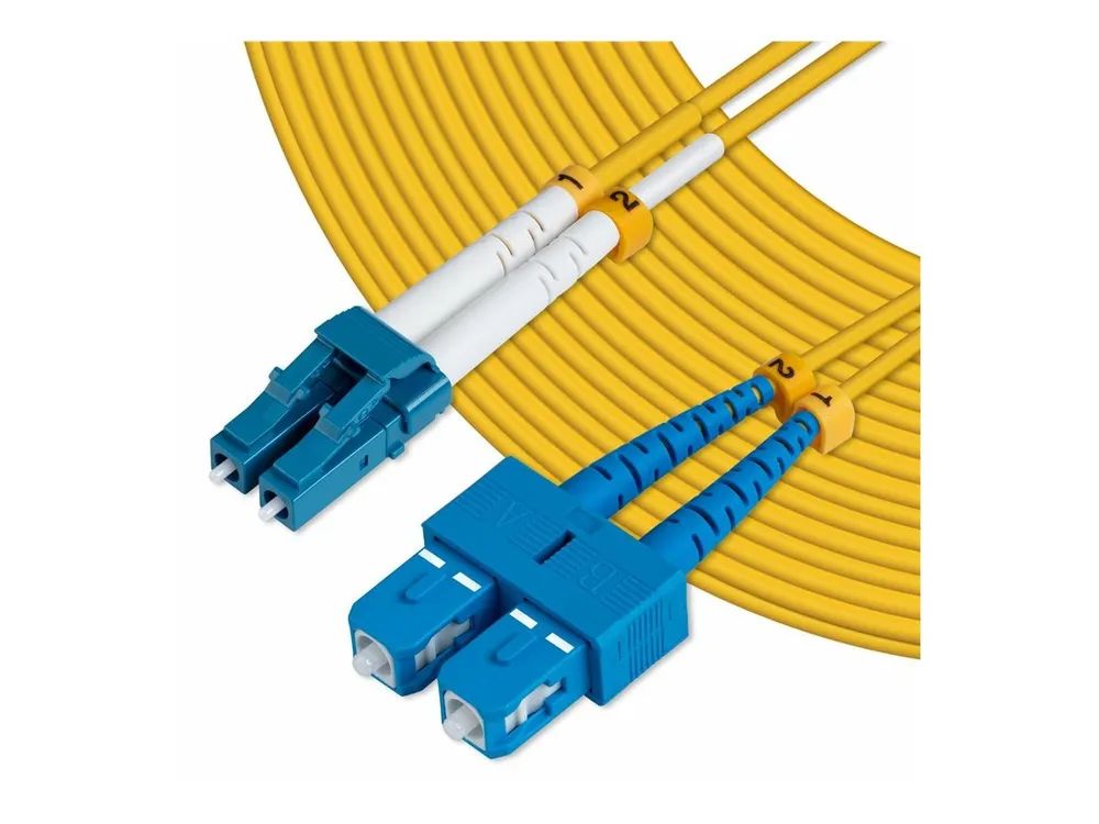 MicroConnect Netzwerkkabel - SC/PC Einzelmodus (M) 1,5m gelb
