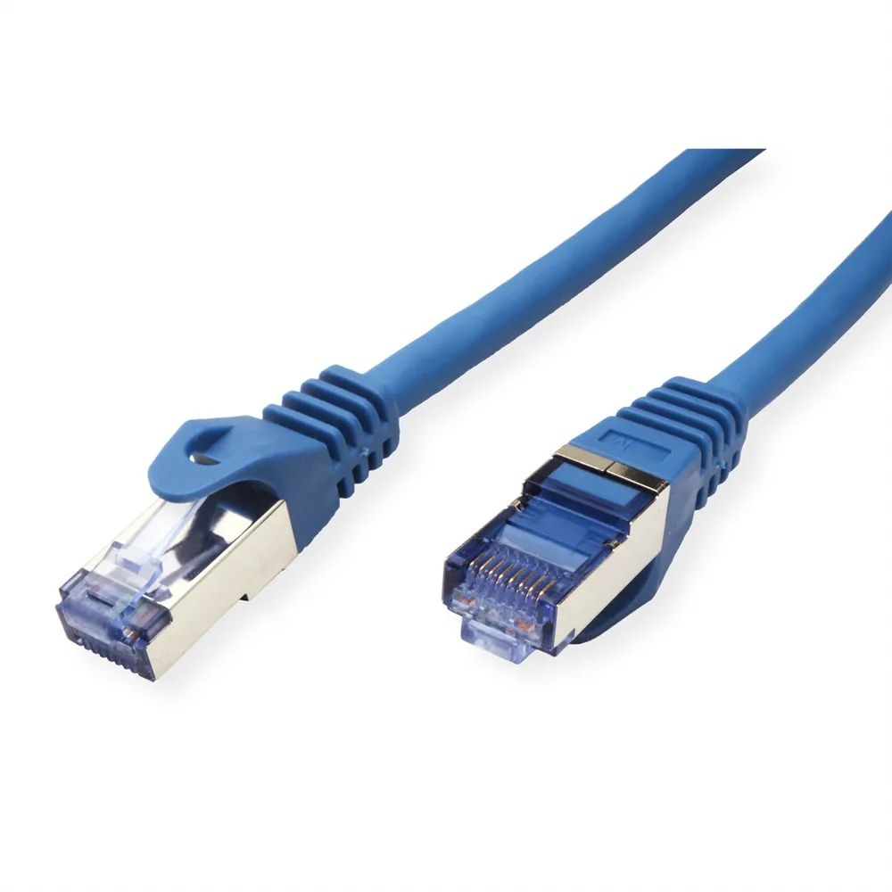 ROLINE Patchkabel Cat.6A S/FTP (PiMF), Component Level, LSOH, blau, 1 m