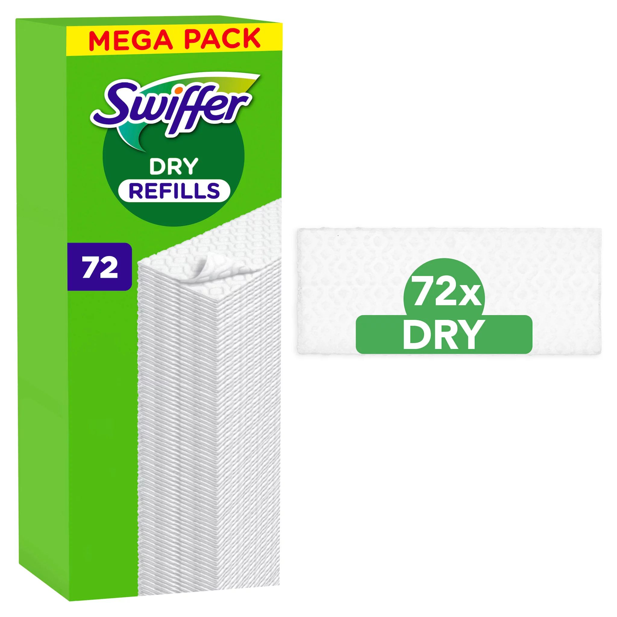 Swiffer Trocken Wischtücher Nachfüllpackung 72er