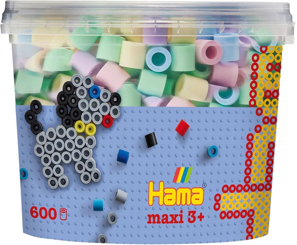 Dan Import HAMA Maxi Perlen Dose Pastellmix 600 St.