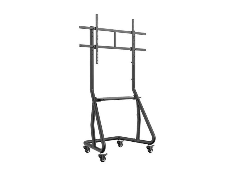 Equip Wagen - für Flachbildschirm / AV-Ausrüstung - heavy-duty, LFD trolley - Aluminium, Kunststoff, stainless steel - Schwarz (60"-105")