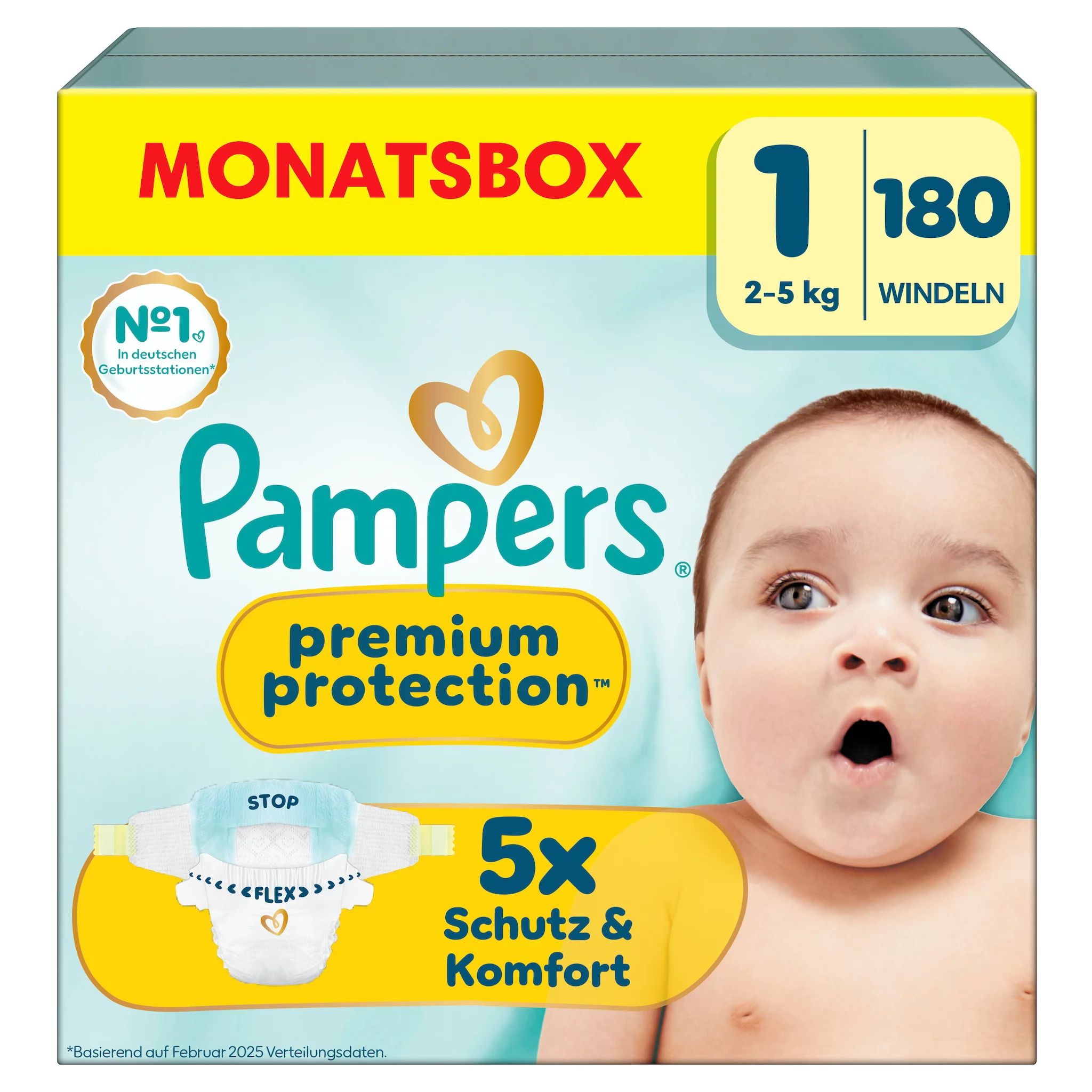 Pampers Premium Protection New Baby Gr.1 Newborn 2-5kg 