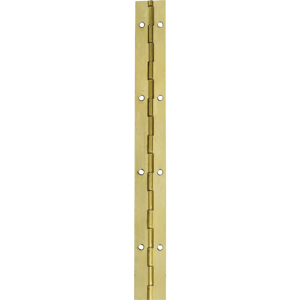 SCHMALE Stangenscharnier gebohrt mit Lochstanzung 400x32mm, Stahl vermessingt