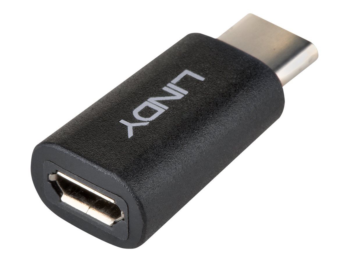 Lindy USB-Adapter - Micro-USB Type B (W) zu 24 pin USB-C (M)