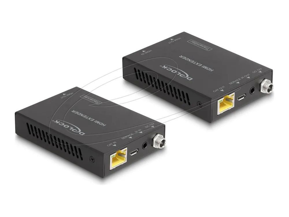 Delock HDMI Extender Setüber Cat.6 Kabel 4K 60 Hz - Kabel-/Adapterset - Digital/Display/Video