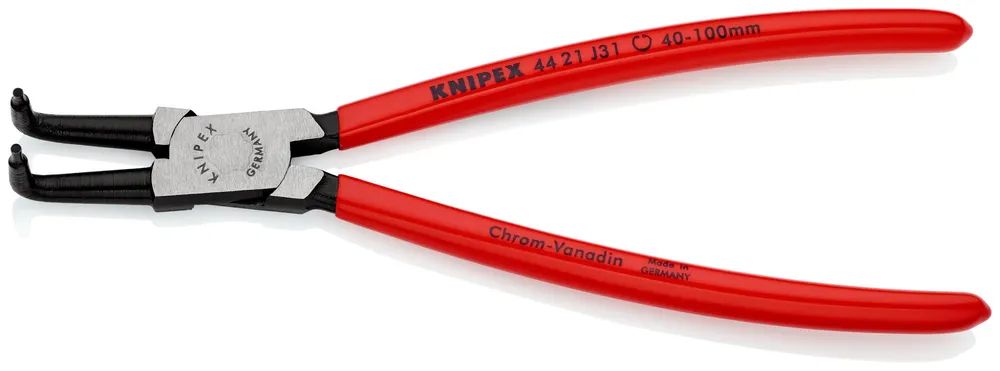 KNIPEX Sicherungsringzange für Innenringe in Bohrungen mit Kunststoff überzogen schwarz atramentiert 215 mm