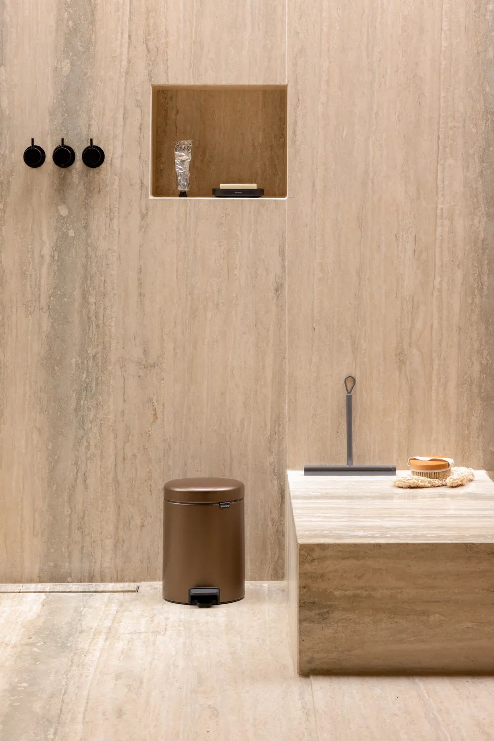 Brabantia NewIcon Treteimer, 5L - Warm Bronze