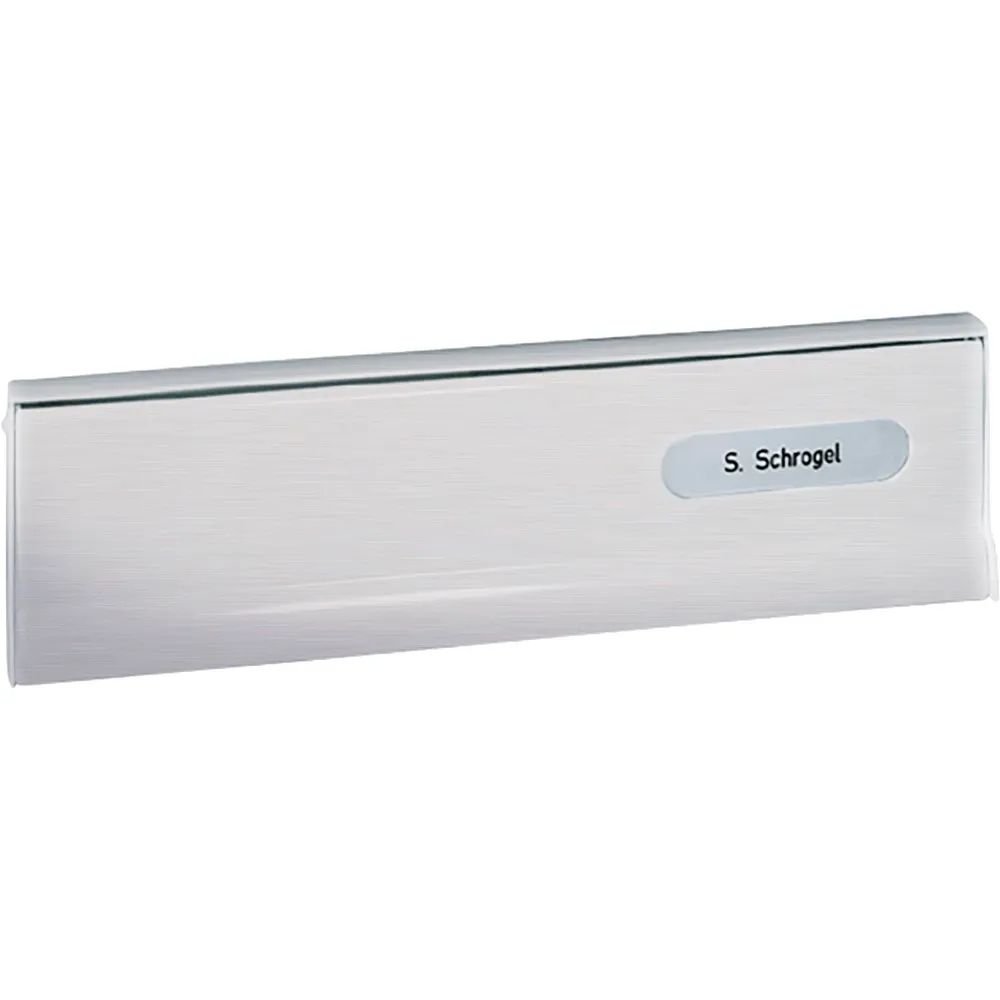 RENZ Einwurfklappe zu Tür-Durchwurfbriefkasten, 260 x 82 mm, silber eloxiert